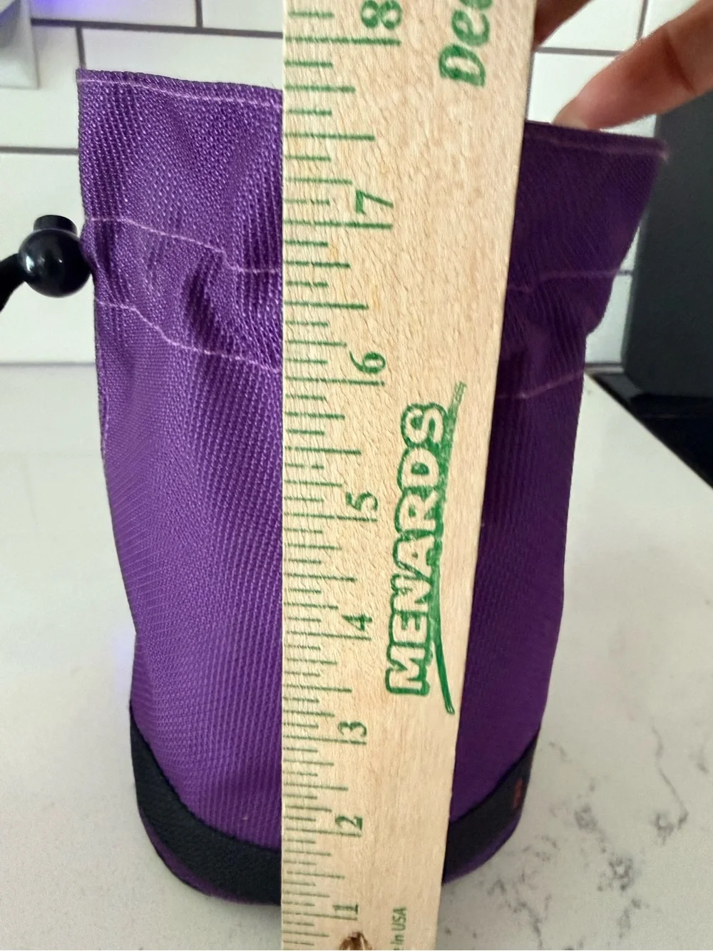 Vintage Benetton Purple Pouch Bag Multicolor Logo Drawstring Cosmetic Travel